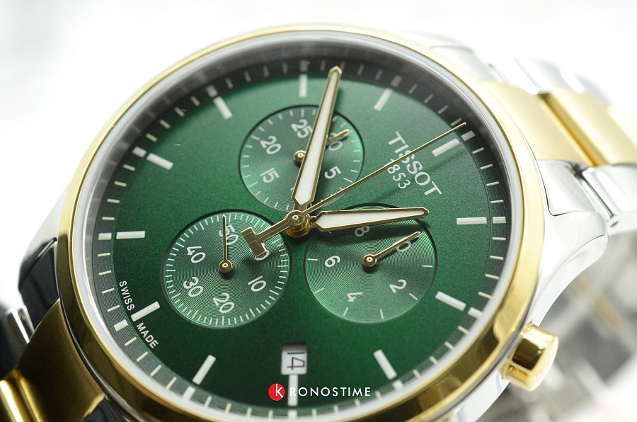 Часы Tissot Chrono XL Classic T116.617.22.091.00 — зеленый, сталь металл