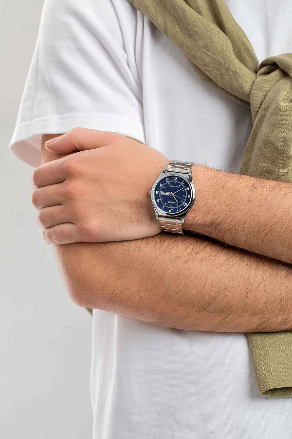 Часы Casio Collection MTP-V006D-2BUDF (MTP-V006D-2B) — кварцевые, сталь металл