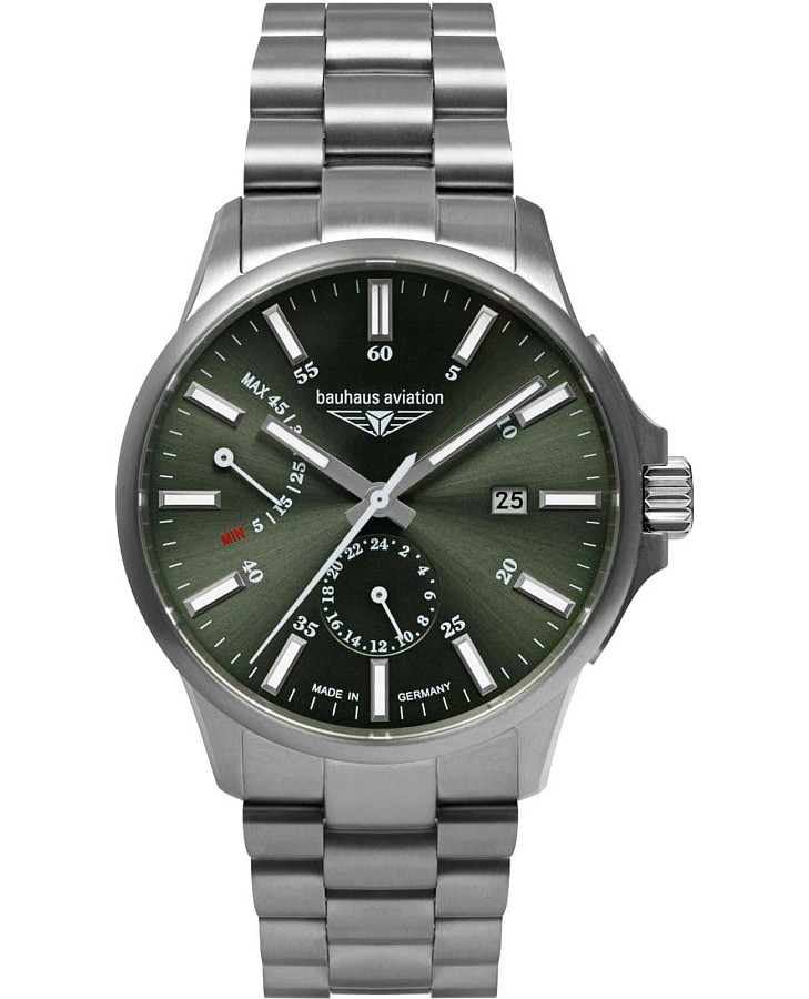 Часы Bauhaus Aviation 2860M4 — мужские, зеленый