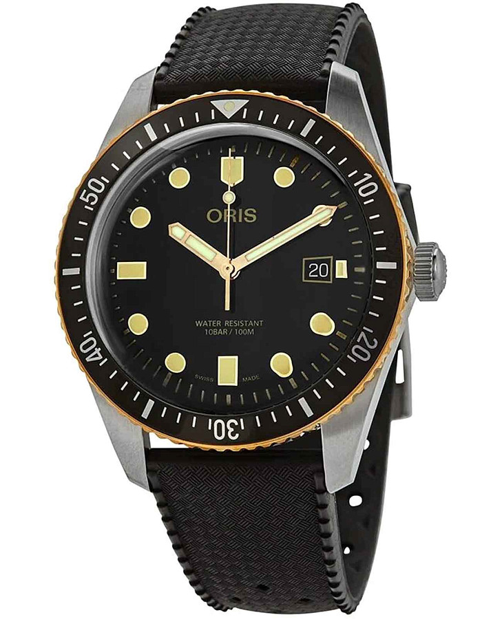 Часы Oris Divers Sixty-Five 01 733 7720 4354-07 4 21 18 — мужские, черный