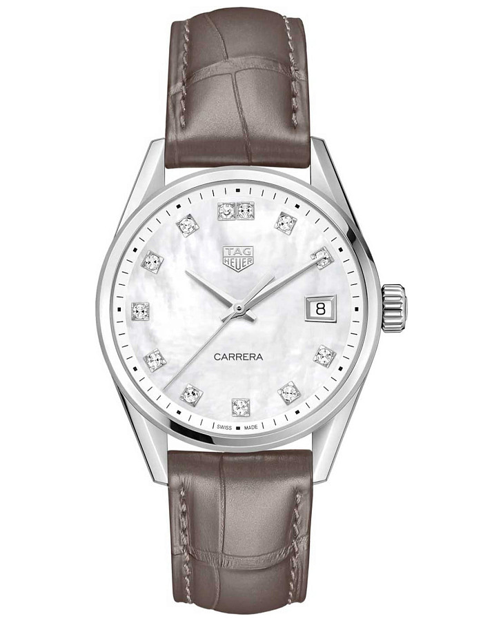 Часы TAG Heuer Carrera Lady WBK1318.FC8258 — женские, перламутровый