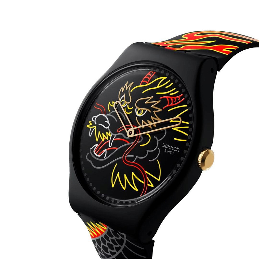 Часы Swatch New Gent Biosourced Swatch Pay! SO29Z137-5300 — кварцевые, пластик