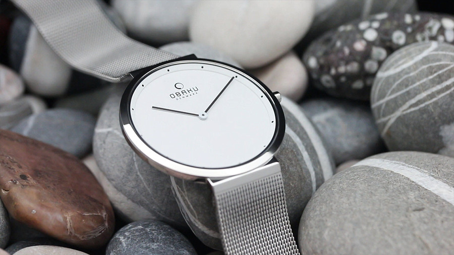 Часы Obaku Ultra Slim V230LXCWMC — белый, кварцевые