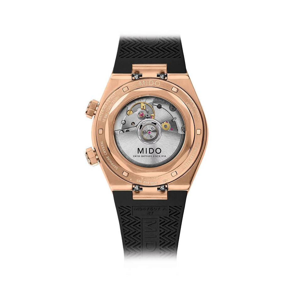 Часы Mido Multifort 8 Two Crowns M047.507.37.051.00 — механические, сталь металл
