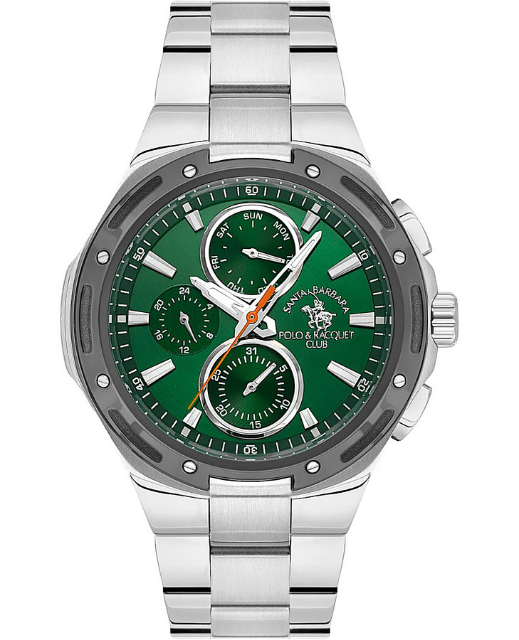 Часы Santa Barbara Polo & Racquet Club Legend SB.1.10541-4 — мужские, зеленый