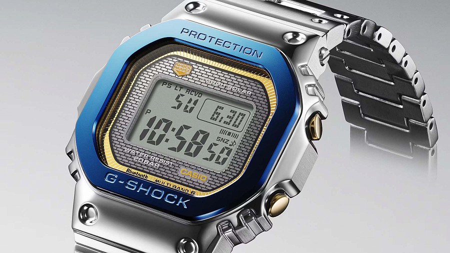 Часы Casio G-Shock GMW-B5000SS-2 — металл сталь, Япония
