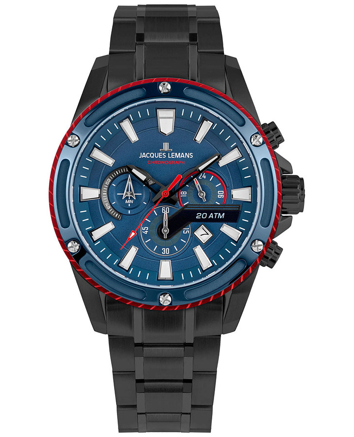 Часы Jacques Lemans Liverpool 1-2141G — мужские, синий