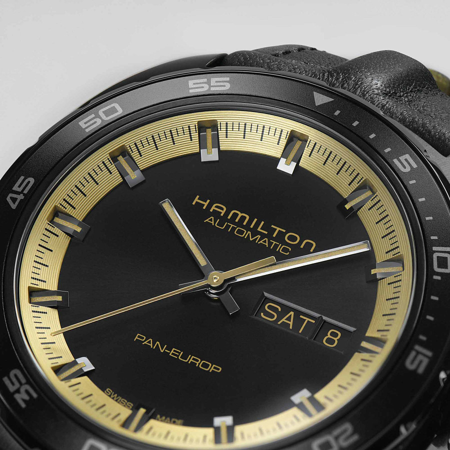 Часы Hamilton American Classic Pan Europ Day Date Auto H35425730 — Швейцария, механические