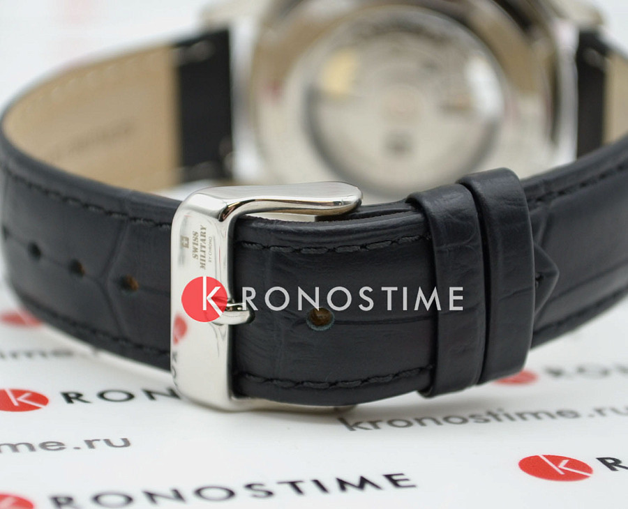 Часы Swiss Military by Chrono SMA34085.33 — мужские, кожаный