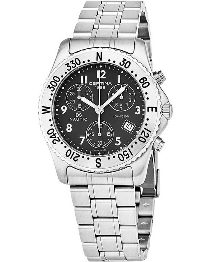 Часы Certina DS Nautic C542.7118.42.69 — мужские, черный