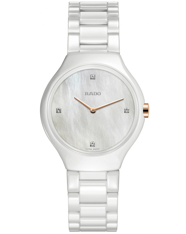 Часы Rado True Thinline R27958909 — женские, перламутровый