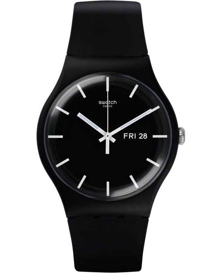 Часы Swatch New Gent SUOB720 — мужские, черный