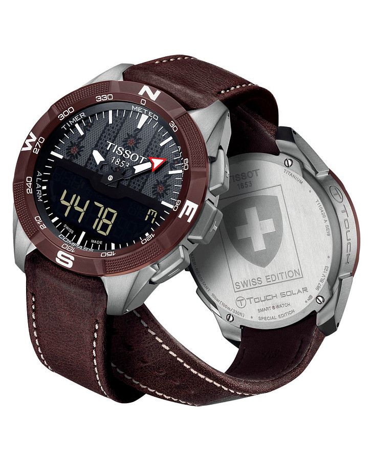 Часы Tissot T-Touch Expert Solar II Swiss Edition T110.420.46.051.00 — керамика титан, Швейцария