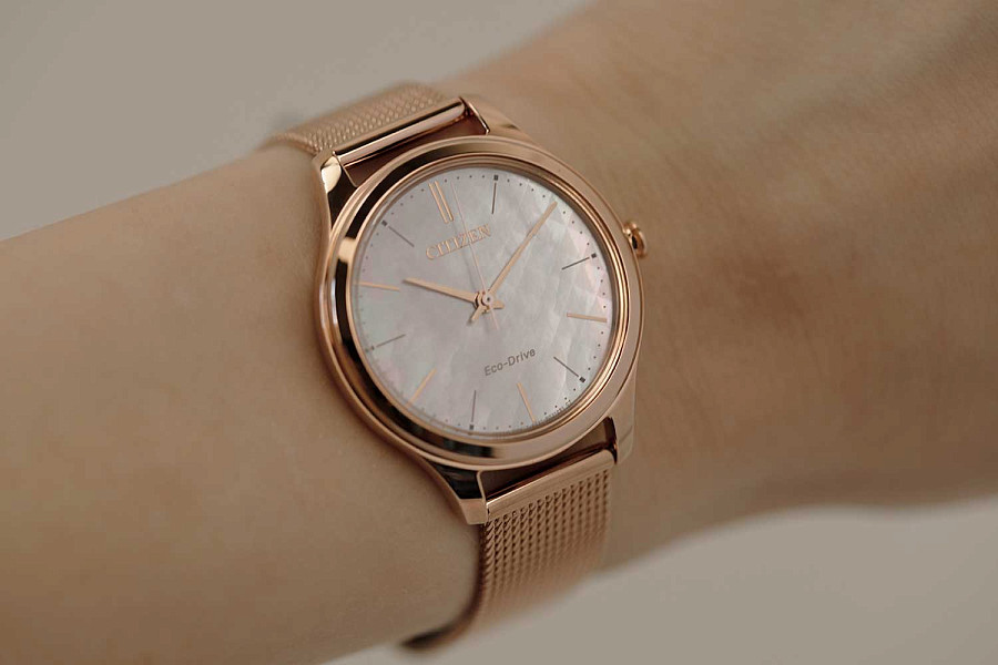 Часы Citizen Eco-Drive EM0508-80Y — сталь металл, Япония