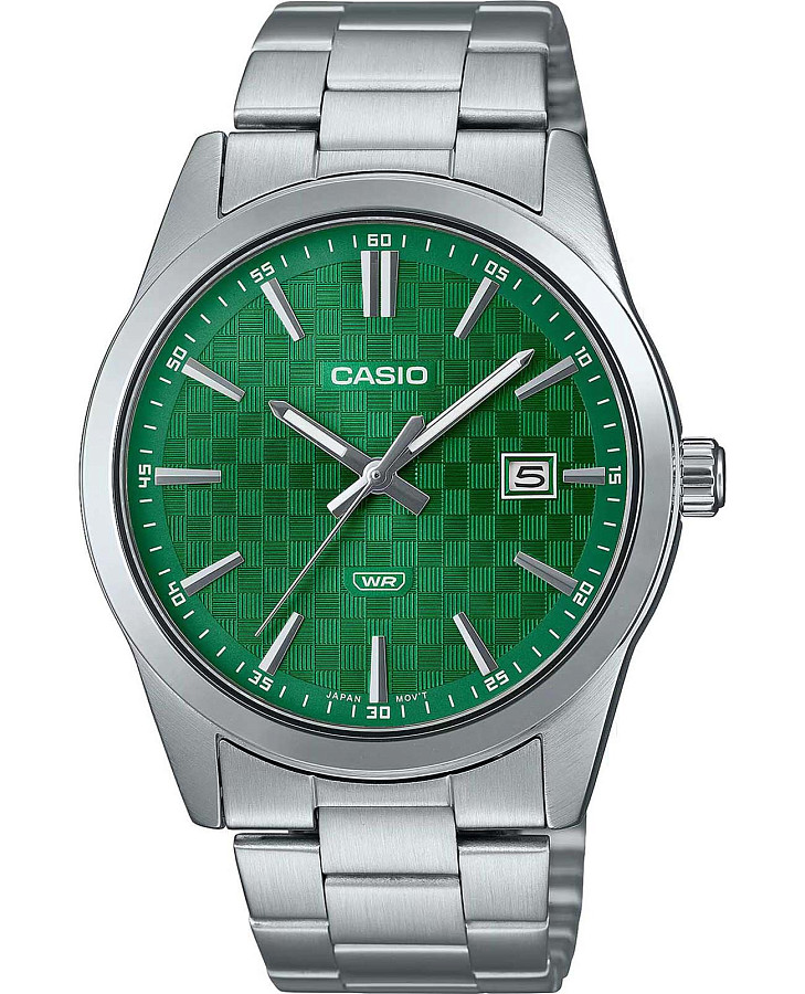 Часы Casio Collection MTP-VD03D-3A1 — мужские, зеленый