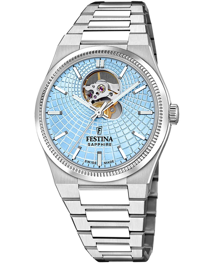 Часы Festina Automatic F20053/5 — мужские, голубой