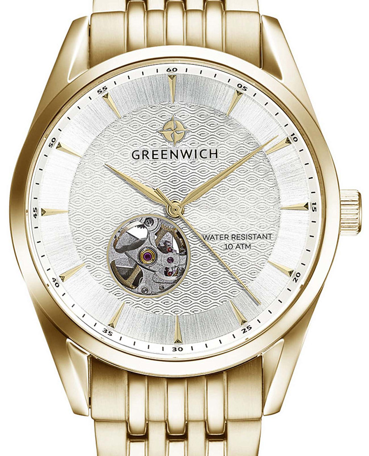 Часы Greenwich Good Luck Deep GW 075.20.33 — механические, металл сталь