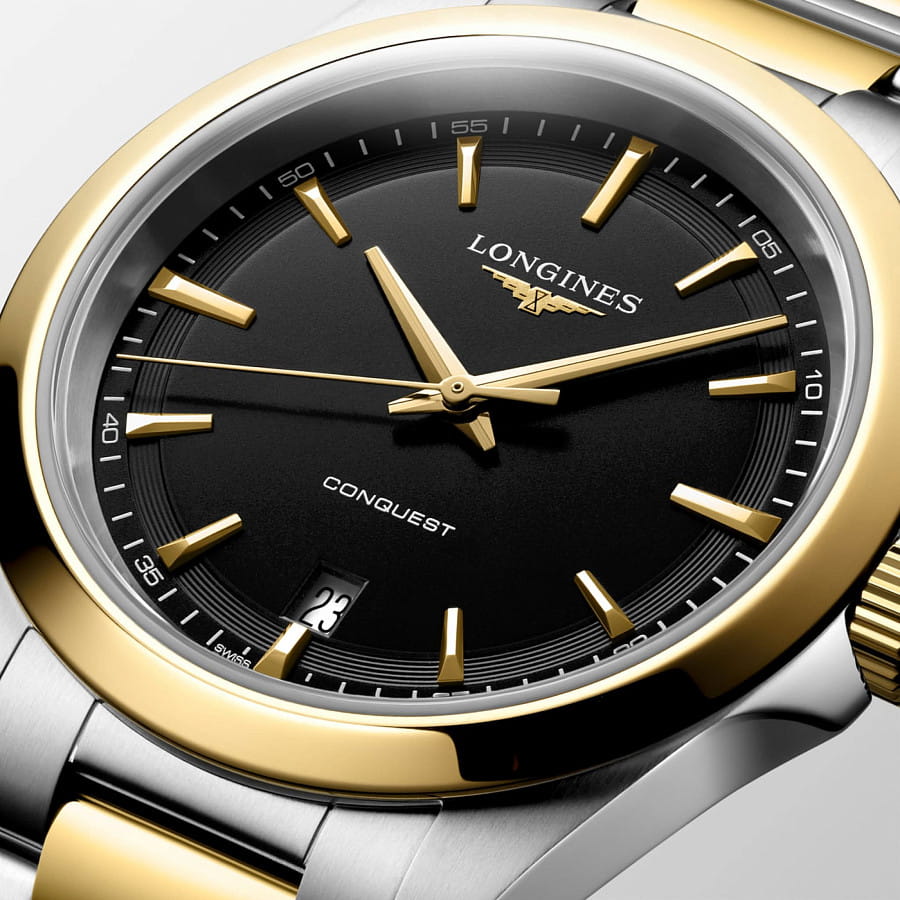 Часы Longines Conquest 38 mm L3.750.3.52.7 — нержавеющая сталь с pvd-покрытием, мужские