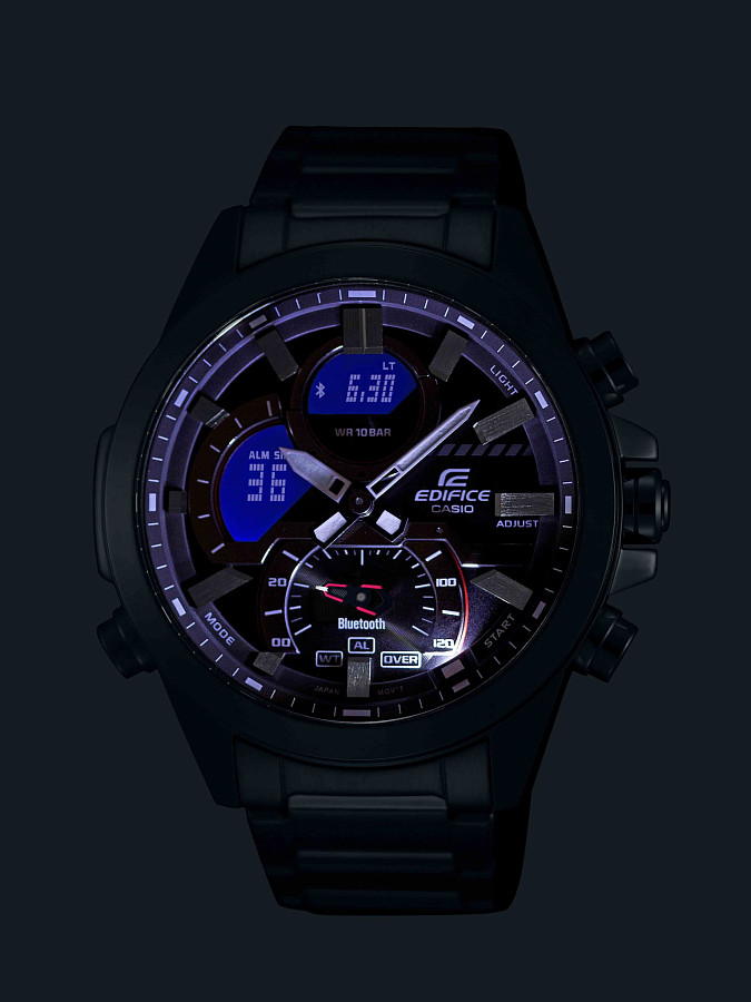 Часы Casio Edifice ECB-30DC-1ADF (ECB-30DC-1A) — металл сталь, Япония