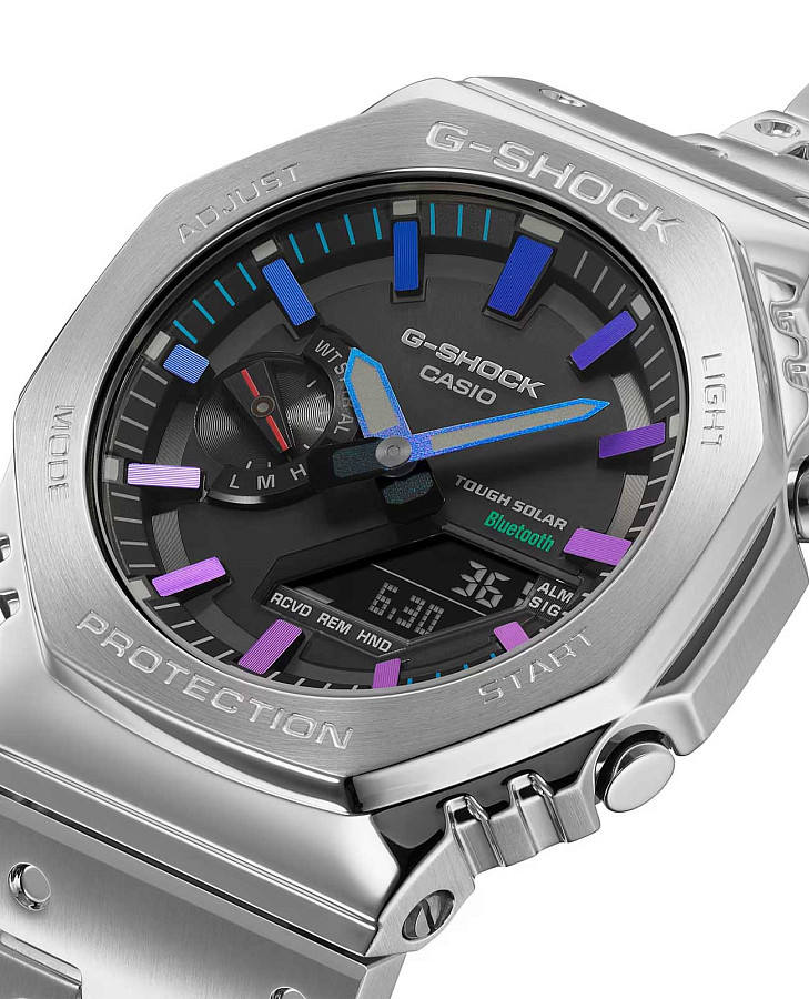 Часы Casio G-Shock GM-B2100PC-1A — нержавеющая сталь, мужские