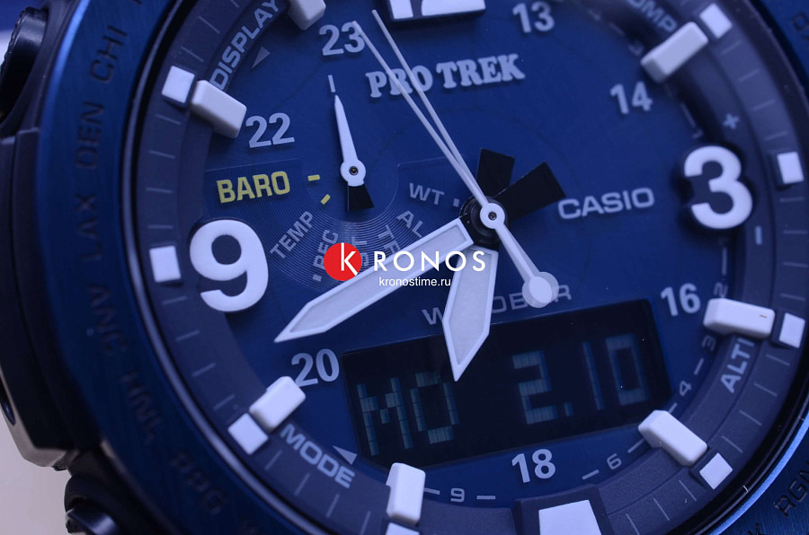 Часы Casio Pro Trek PRG-600YB-2 — синий, кварцевые