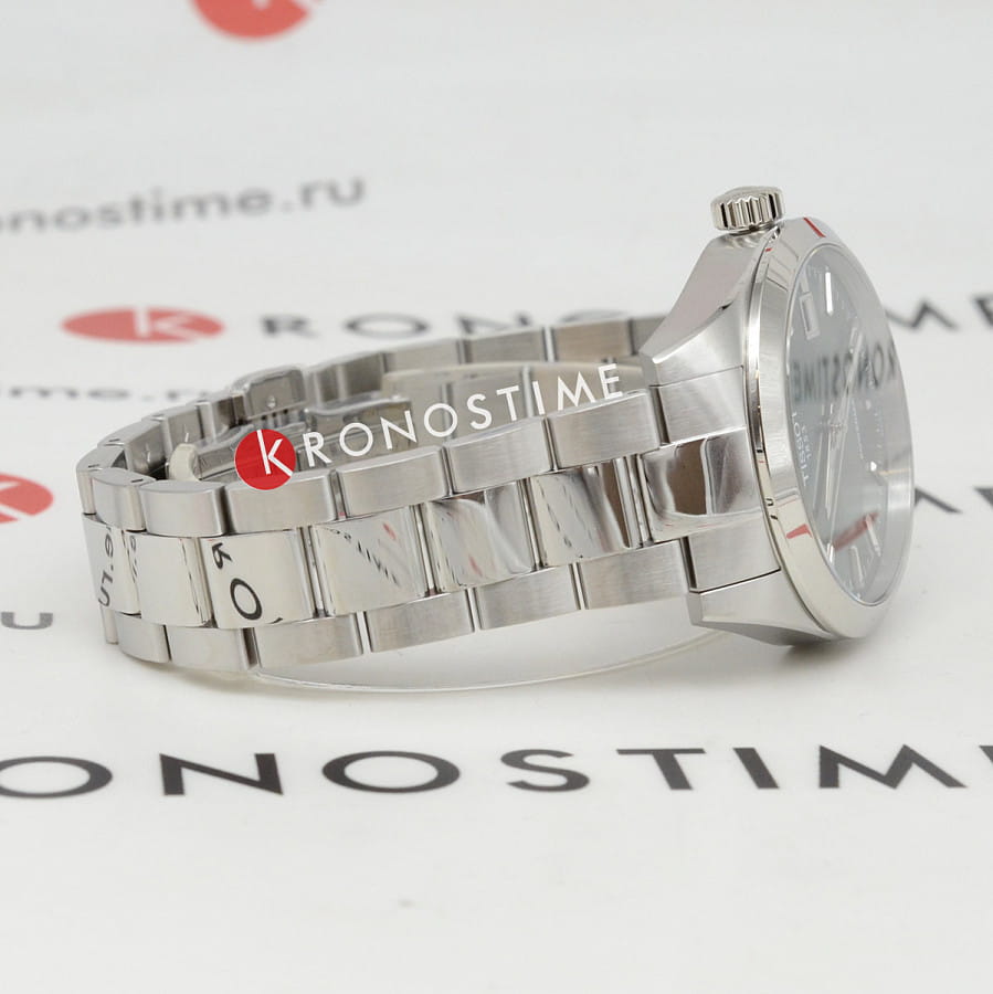 Часы Tissot Gentleman Powermatic 80 Silicium T165.807.11.091.00 — сталь металл, Швейцария