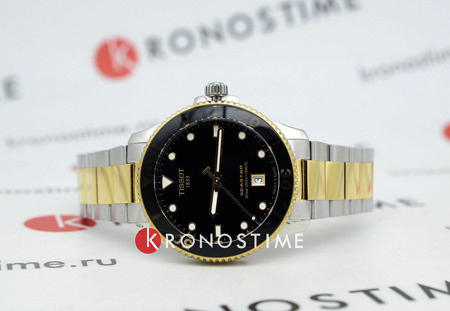 Часы Tissot Seastar 1000 T120.410.22.051.00 — кварцевые, сталь металл