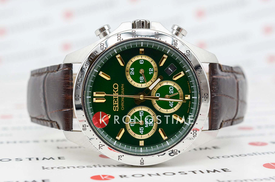 Часы Seiko Spirit Chronograph SBTR017 — кварцевые, сталь металл