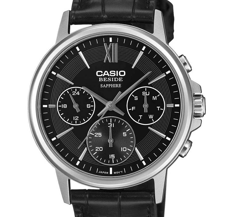 Часы Casio Collection Beside BMS-300L-1A — кварцевые, сталь металл