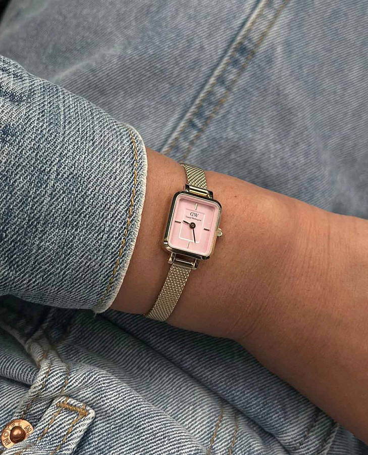 Часы Daniel Wellington Quadro Mini DW00100655 — кварцевые, сталь металл