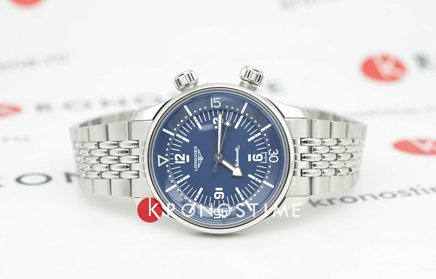 Часы Longines Legend Diver L3.764.4.90.7 — механические, сталь металл