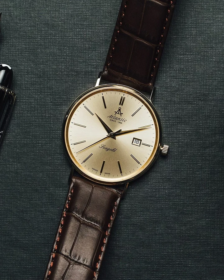 Часы Atlantic Seagold 95344.65.31 — кожаный, мужские