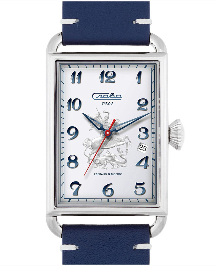 Часы Слава Москва 8700781/300-2414 — мужские, белый