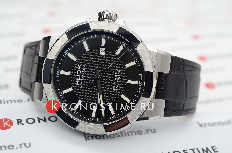 Часы Epos Sportive 3443.132.20.15.75 — кожаный, мужские