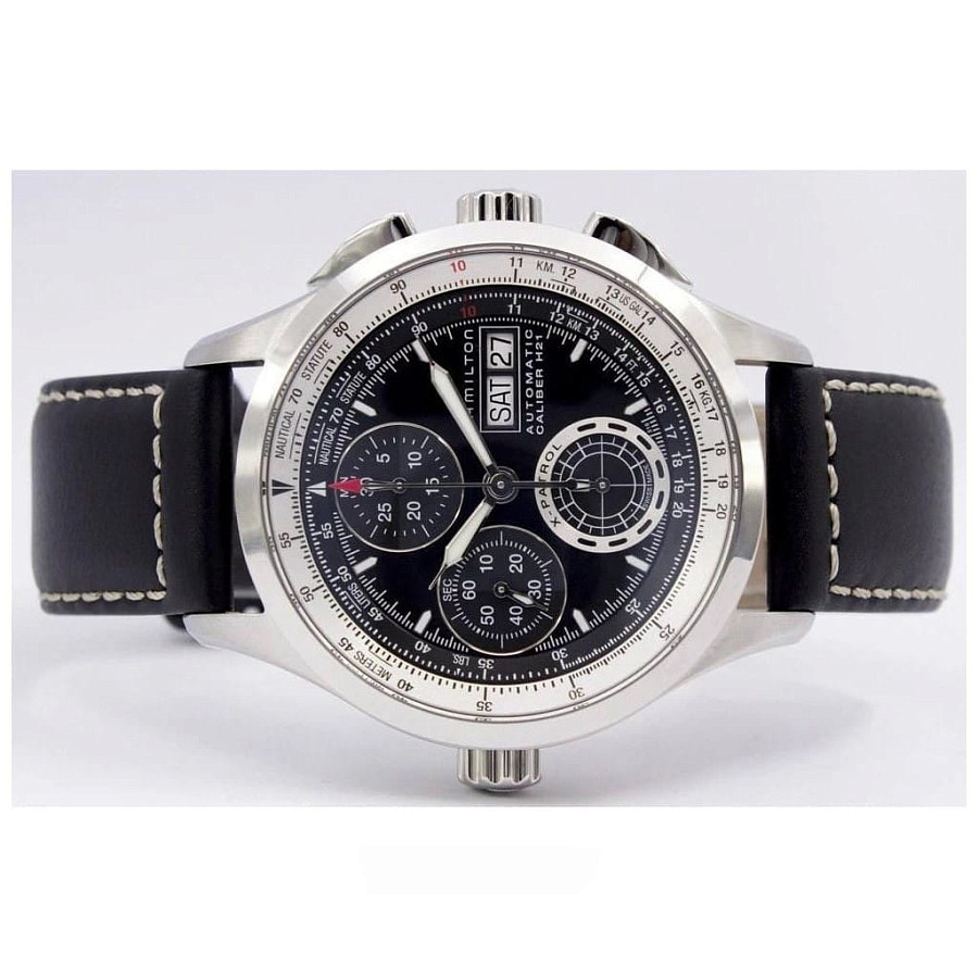 Часы Hamilton Khaki Aviation X-Patrol Auto Chrono H76556731 — металл сталь, Швейцария