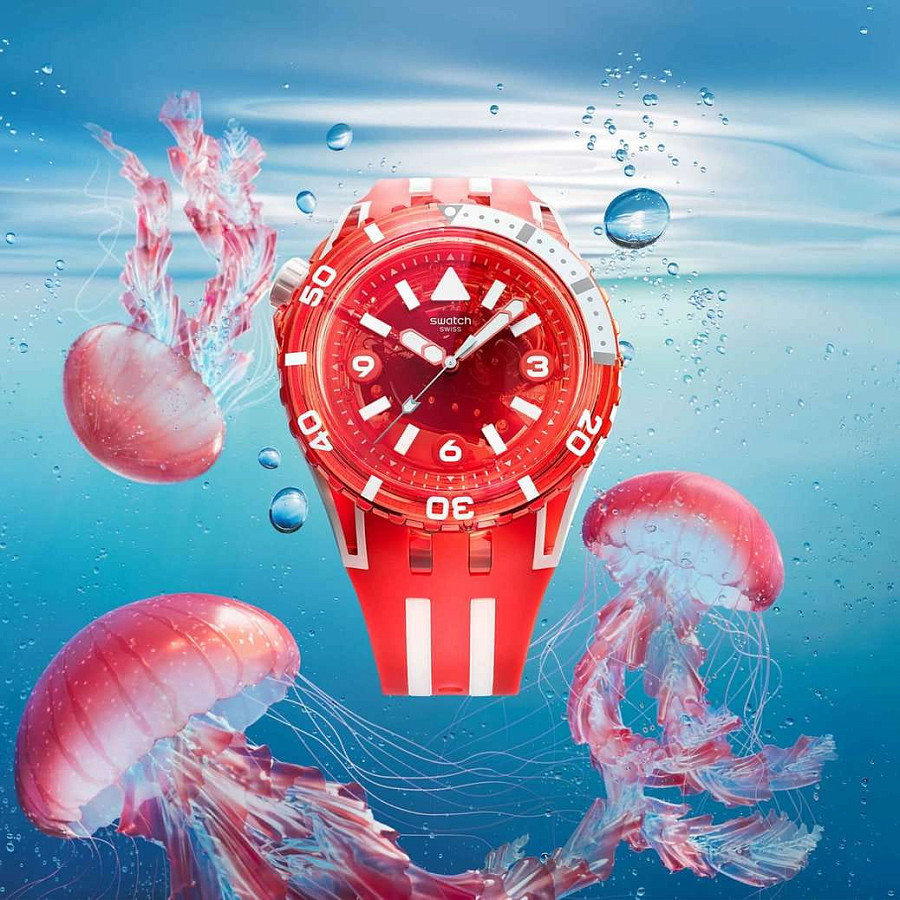 Часы Swatch Lion’s Mane SSCU09R100 — кварцевые, биокерамика