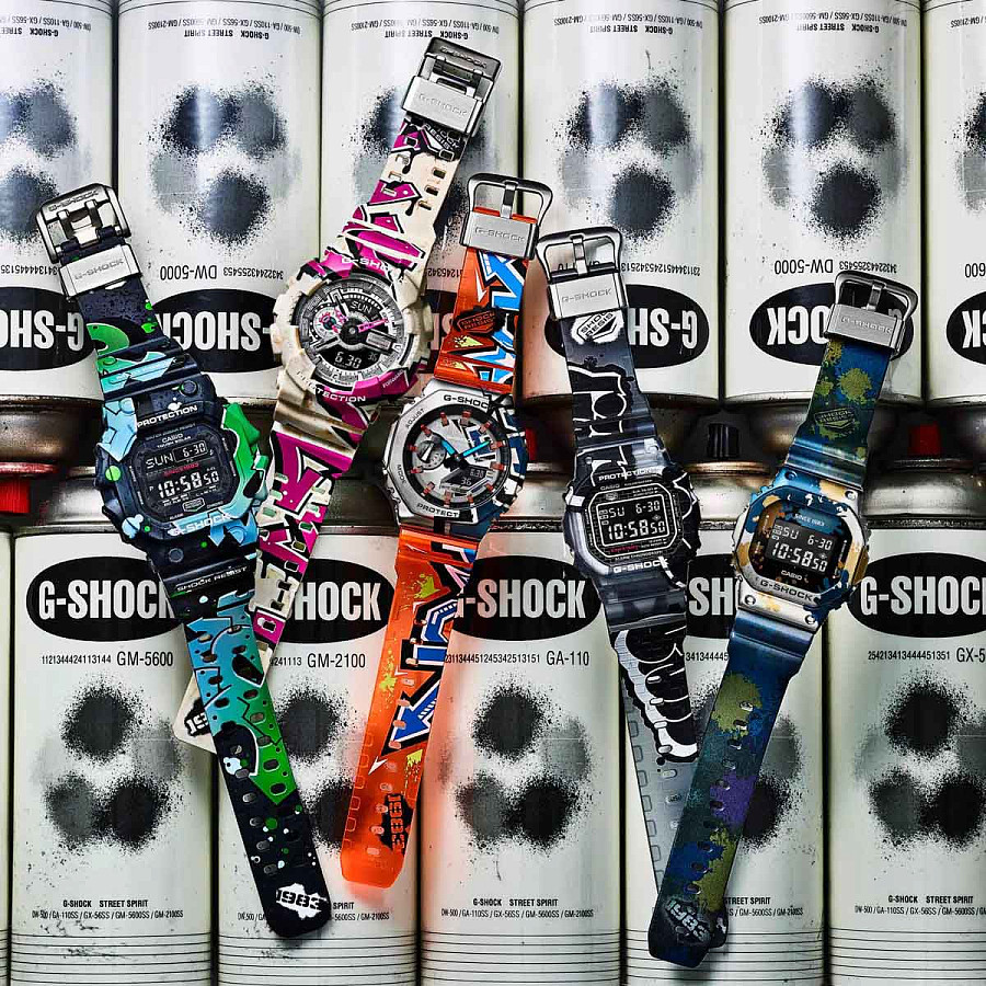 Часы Casio G-Shock GA-110SS-1ADR (GA-110SS-1A) — пластик, мужские