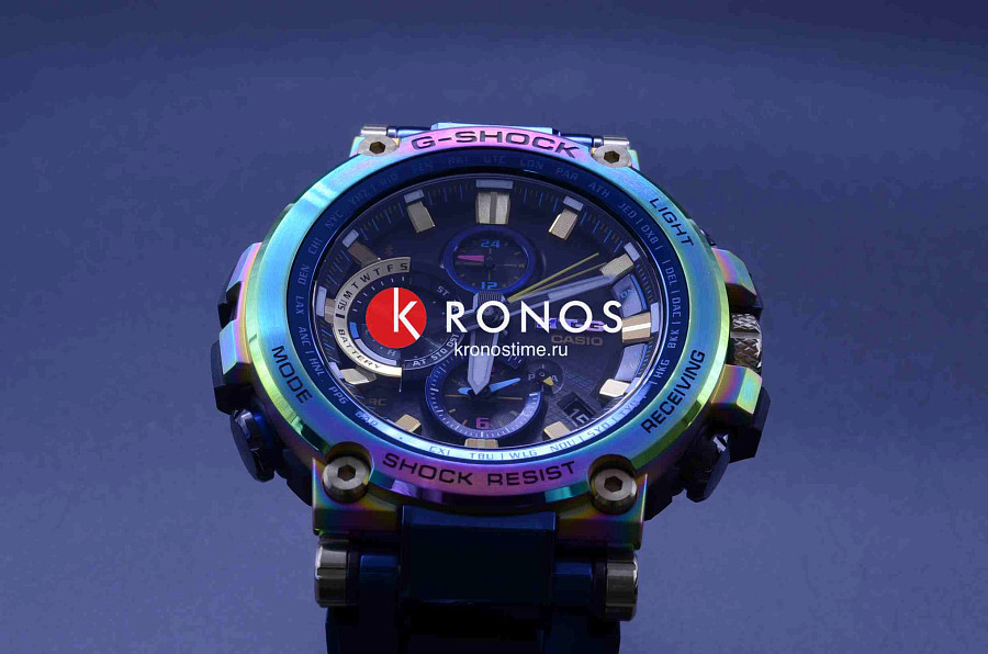 Часы Casio G-Shock Premium MTG-B1000RB-2A — черный, сталь металл пластик