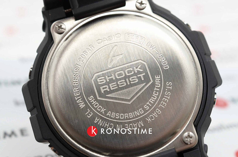 Часы Casio G-Shock DW-5900-1 — черный, пластик