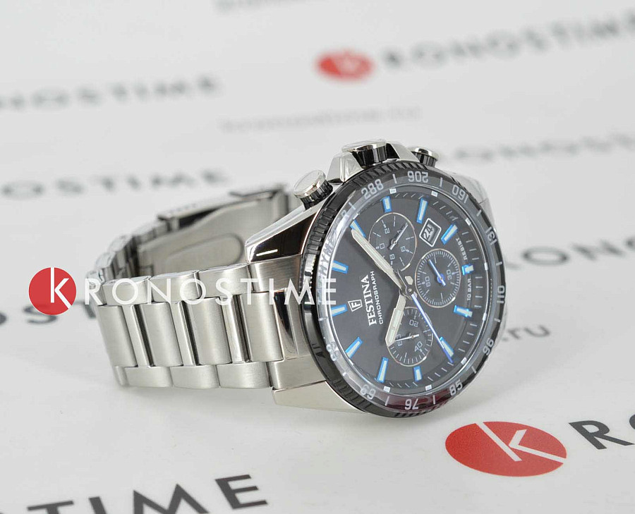 Часы Festina Timeless Chrono F20560/5 — кварцевые, металл сталь