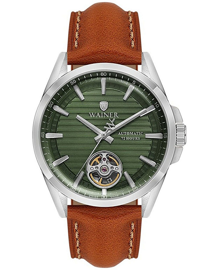 Часы Wainer Automatic WA.25400-B — мужские, зеленый