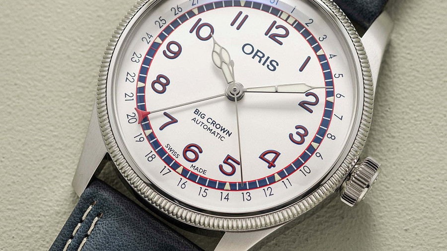 Часы Oris Big Crown Hank Aaron Limited Edition 01 754 7785 4081-Set — кожаный, мужские