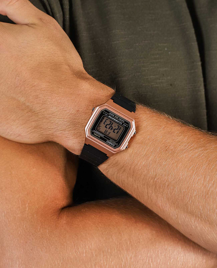 Часы Casio Collection W-217HM-5A — кварцевые, пластик