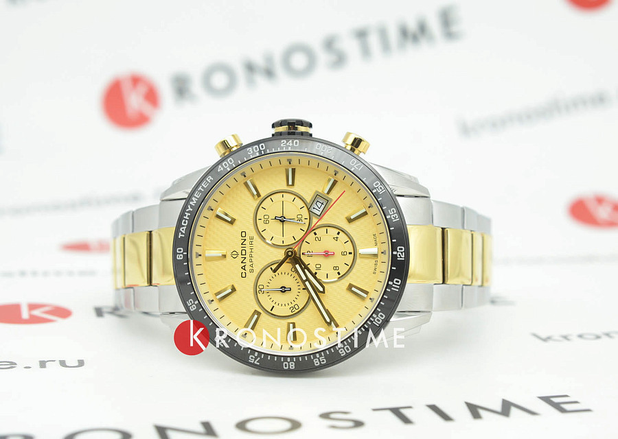 Часы Candino Gents Sport C4748/A — кварцевые, металл сталь