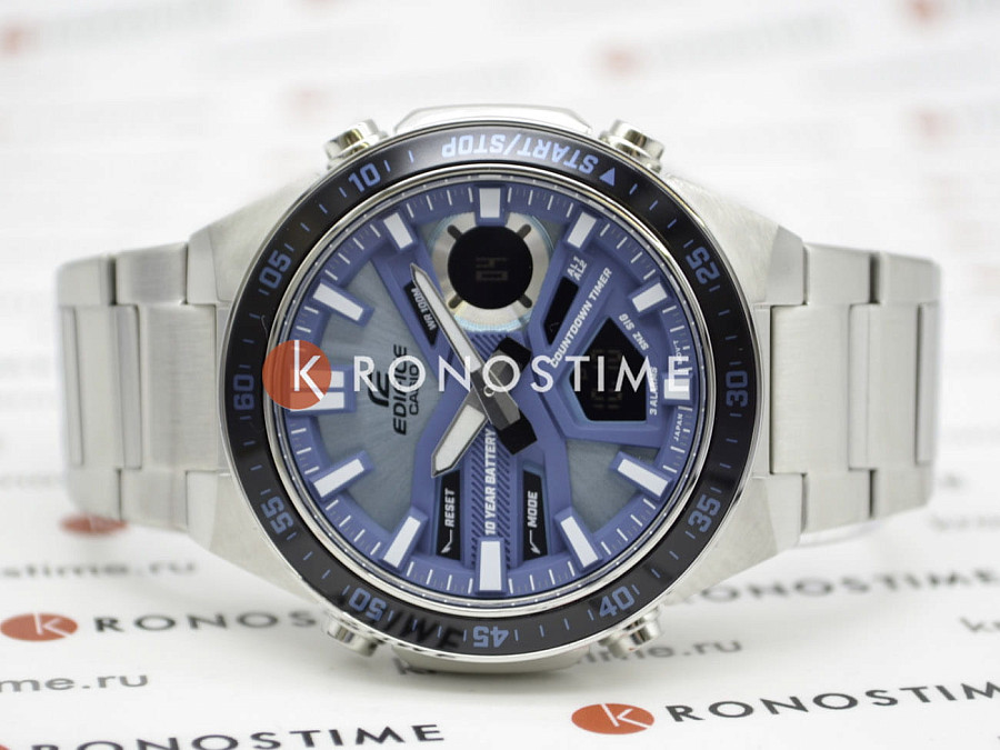 Часы Casio Edifice EFV-C110D-2BDF (EFV-C110D-2B) — металл алюминий сталь, Япония
