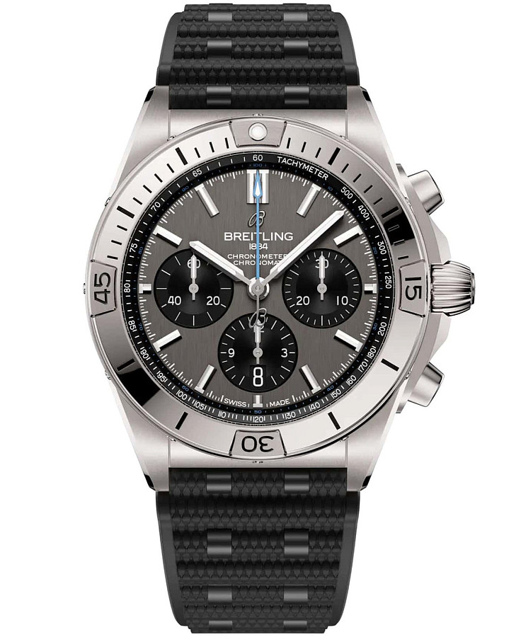 Часы Breitling Chronomat B01 42 EB0134101M1S1 — мужские, зеленый