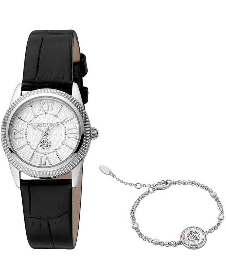 Часы Roberto Cavalli Mini Bradshaw RC5L035L0015_SET — женские, серебристый