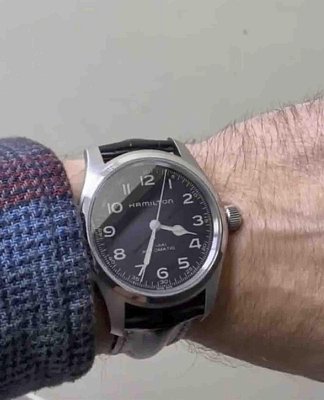 Фото покупателя: Швейцарские механические наручные часы Hamilton Khaki Field Murph Auto H70605731