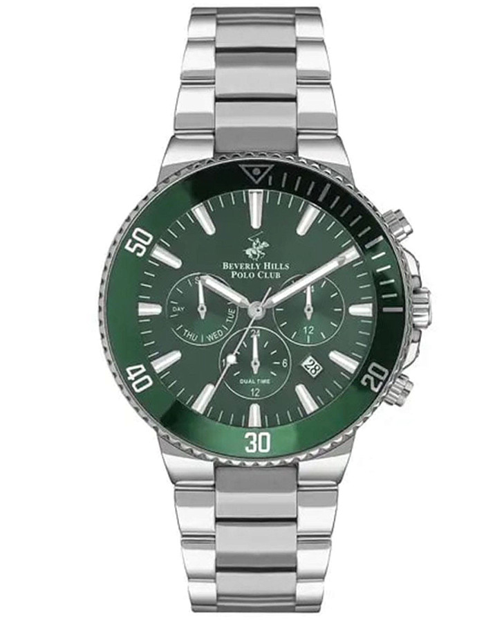 Часы Beverly Hills Polo Club BP3247X.370 — мужские, зеленый
