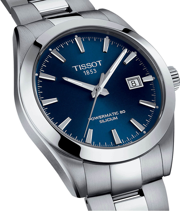 Часы Tissot Gentleman Powermatic 80 Silicium T127.407.11.041.00 — Швейцария, механические
